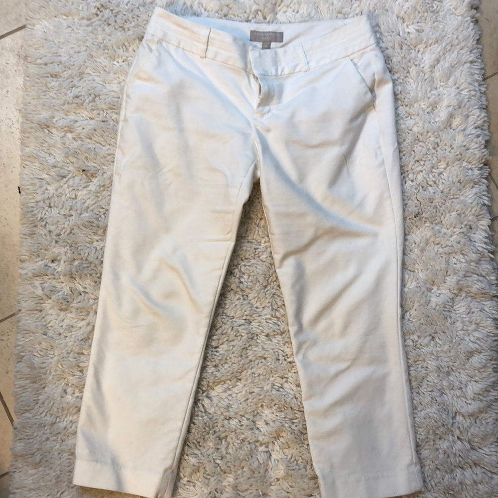 Banana republic White capris Martin fit